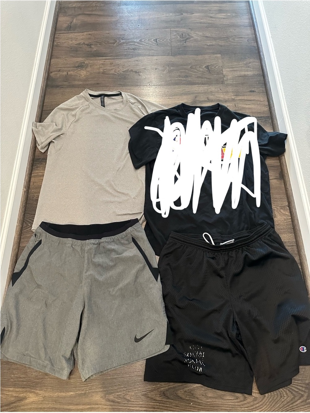 Lululemon Nike Anti Social Social Club T Shirt & Athletic Shorts Bundle
